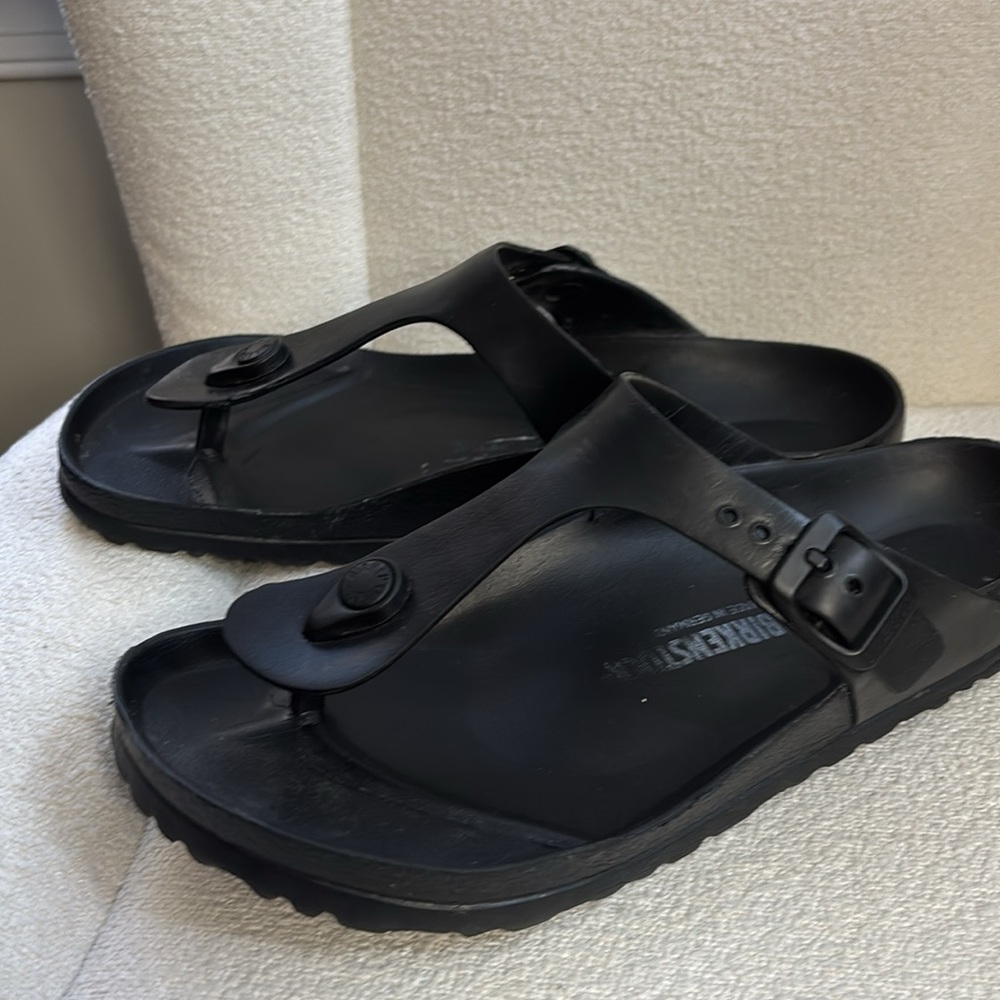 Birkenstock thong flip flops, black, size EU 38 - Picture 7 of 8
